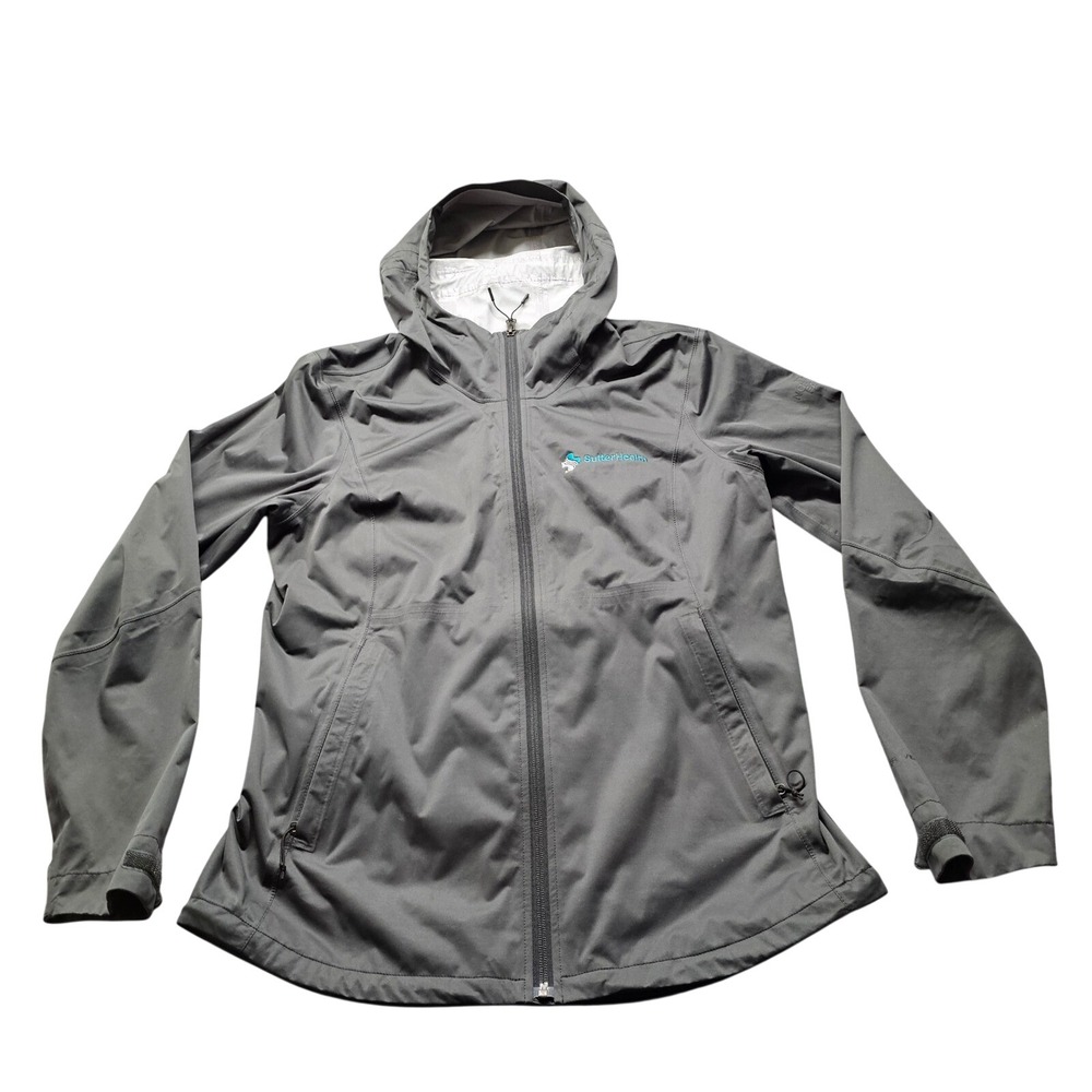 The North Face Hooded Windbreaker Jacket Womens L Gray Sutter Health NF0A47FH